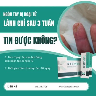 Điều trị thành công ngón tay hoại tử nhờ Kaapvaal BH+