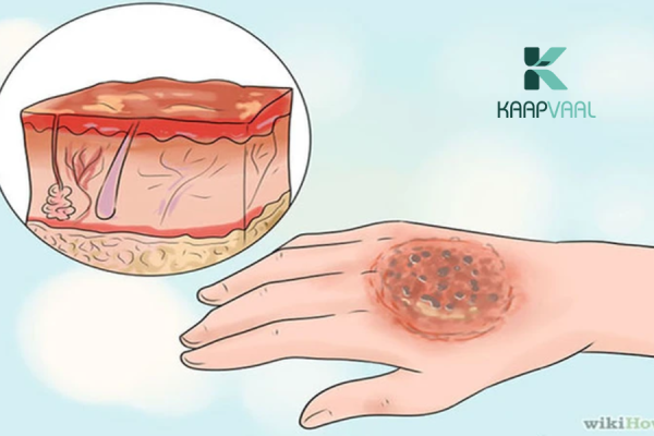 vết bỏng bị vỡ