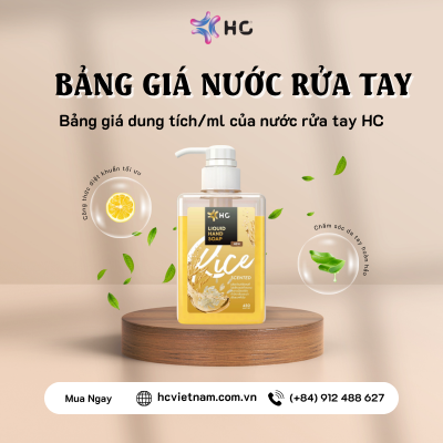 bảng giá nước rửa tay
