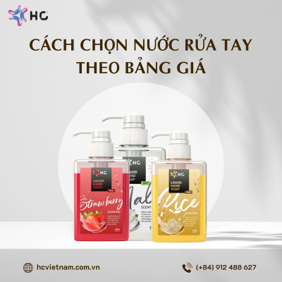 bảng giá nước rửa tay