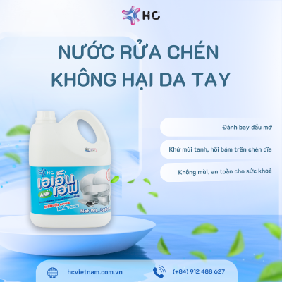 nước rửa chén không hại da tay