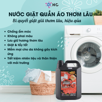 nước giặt quần áo thơm