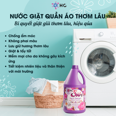 nước giặt quần áo thơm