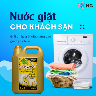 nước giặt cho khách sạn