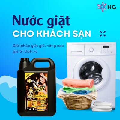 nước giặt cho khách sạn