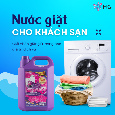 nước giặt cho khách sạn