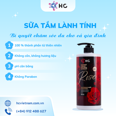 sữa tắm lành tính