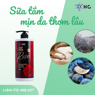 sữa tắm mịn da